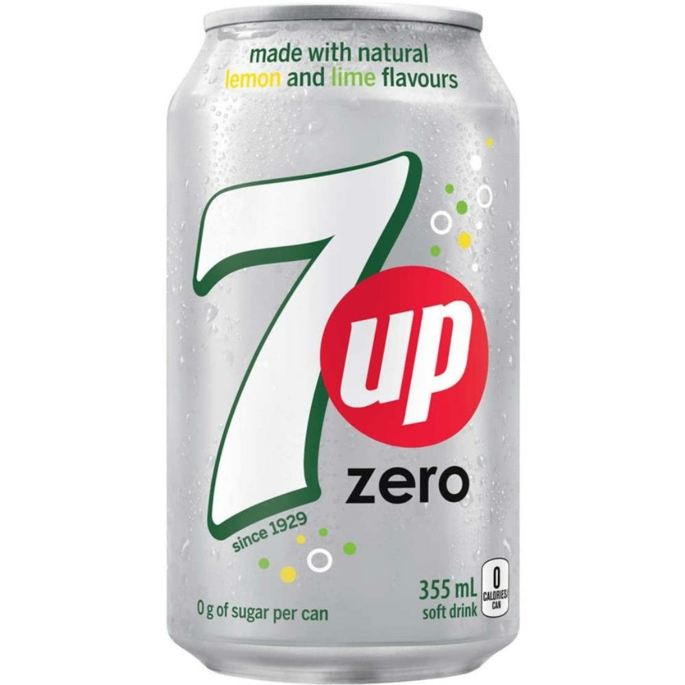  PBC64310  Seven-Up zero Carbonated Beverages, 355ml 12/box