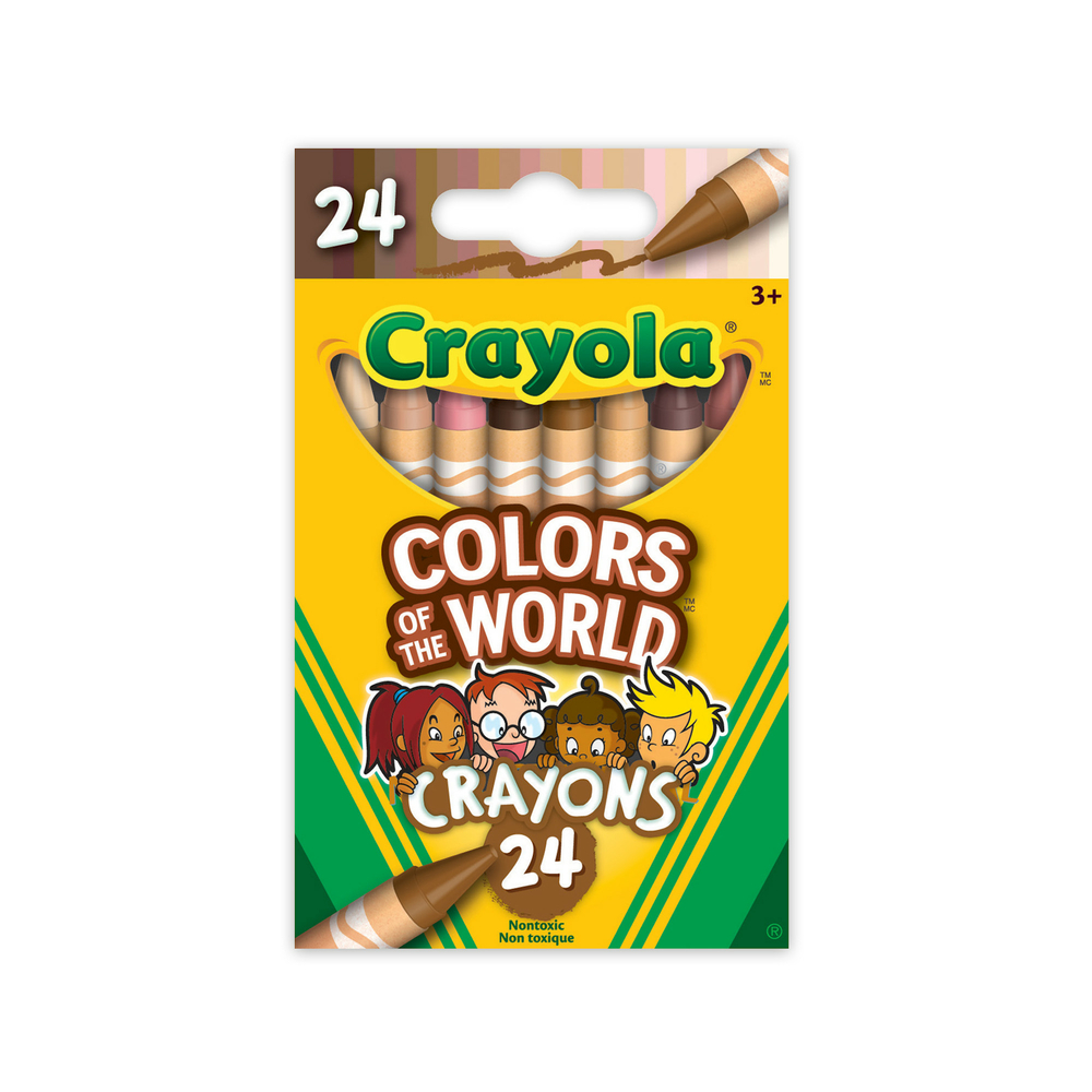  Crayola Crayons 24 Count, Colors of The World, Skin