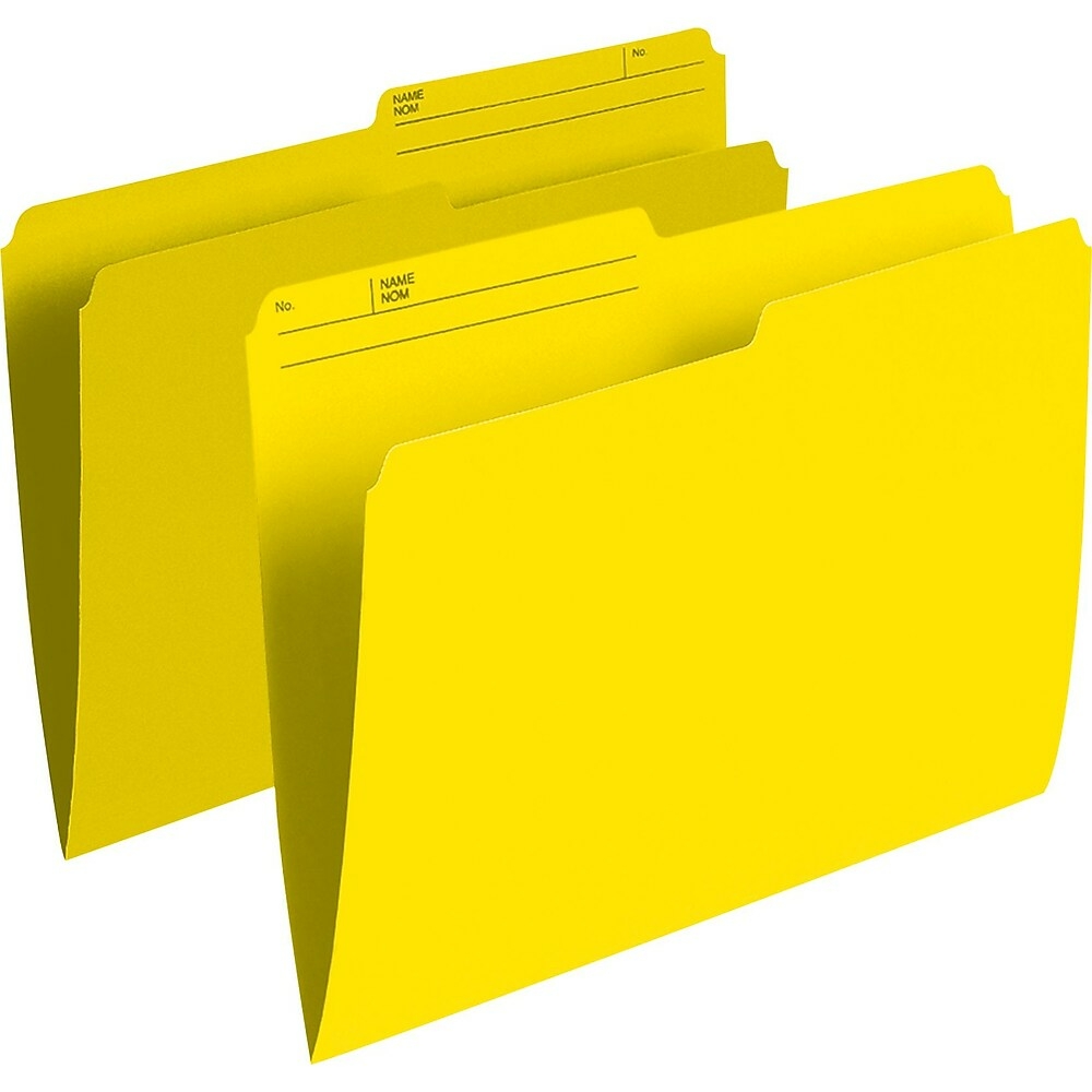 krokodil Zichtbaar Straat eway.ca - STP13590 | Staples Yellow File Folders - Letter Size - 100 Pack