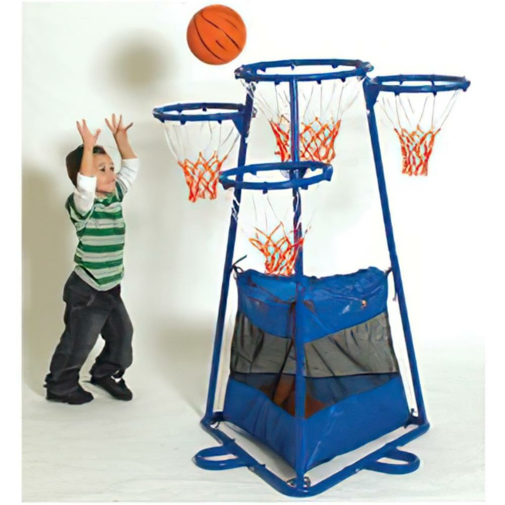  SEML447400  La Fabrique des enfants Support de basket-ball  4-Rings avec sac de rangement