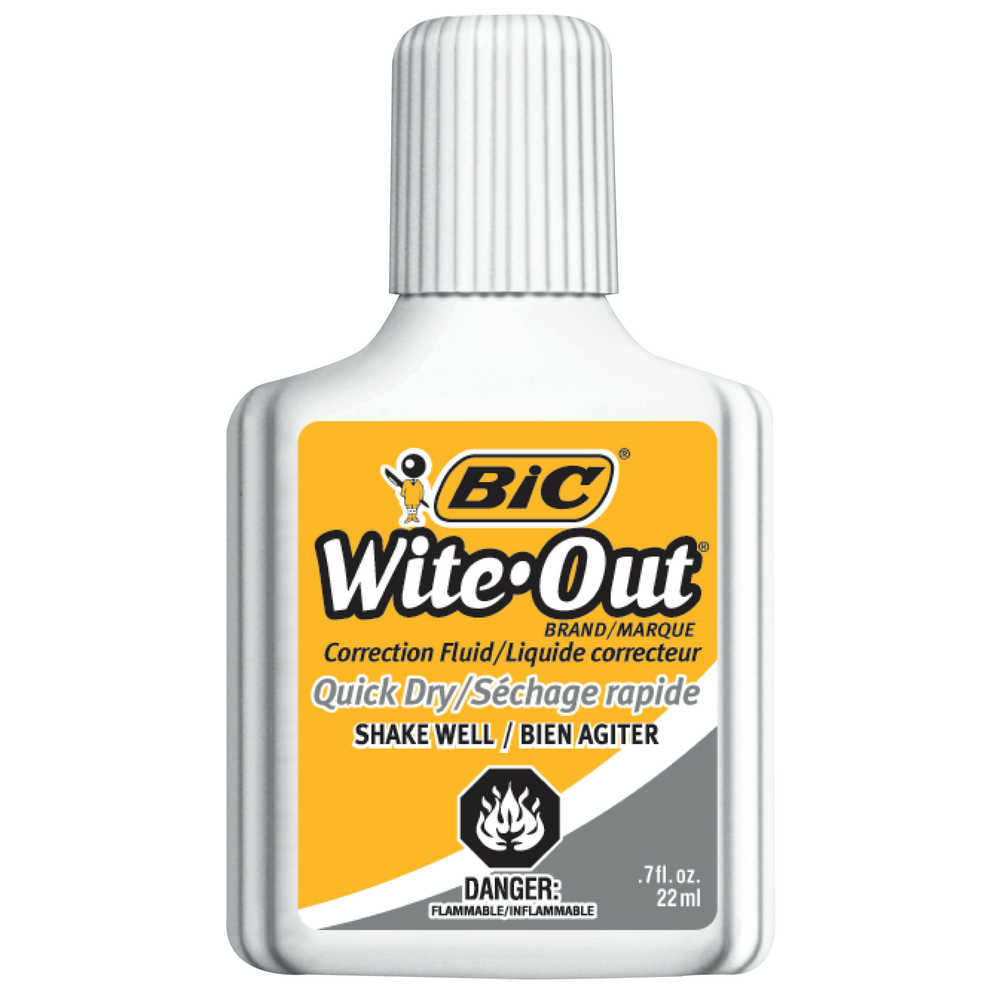  BICWOFQD12  BIC Wite-Out Quick-Dry Correction Fluid