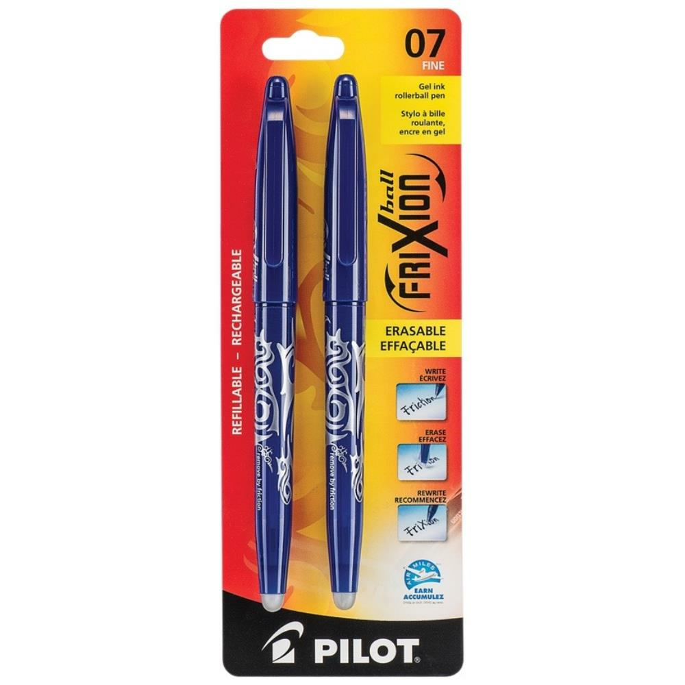 Pilot Frixion Erasable Gel Ink Rollerball Pen Fine 0.7mm Blue Each