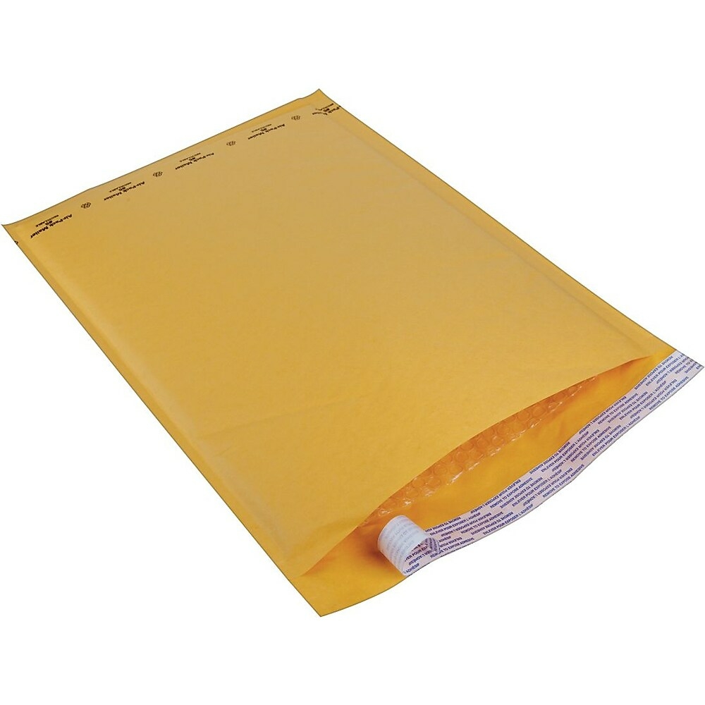 Enveloppes matelassées autocollantes Edge, kraft, nº 6, 12 1/4 po