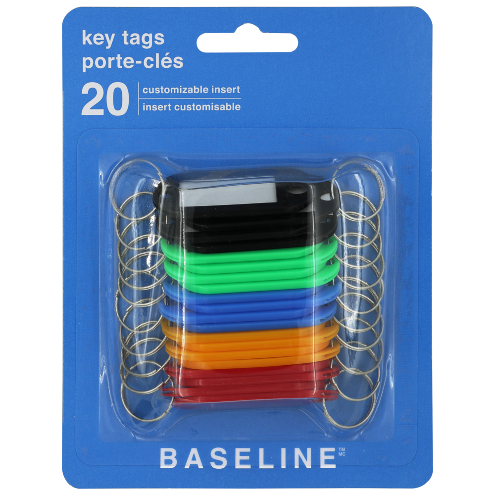  MNG10087601  Baseline Replacement Key Tags with Labels - 20 Pack