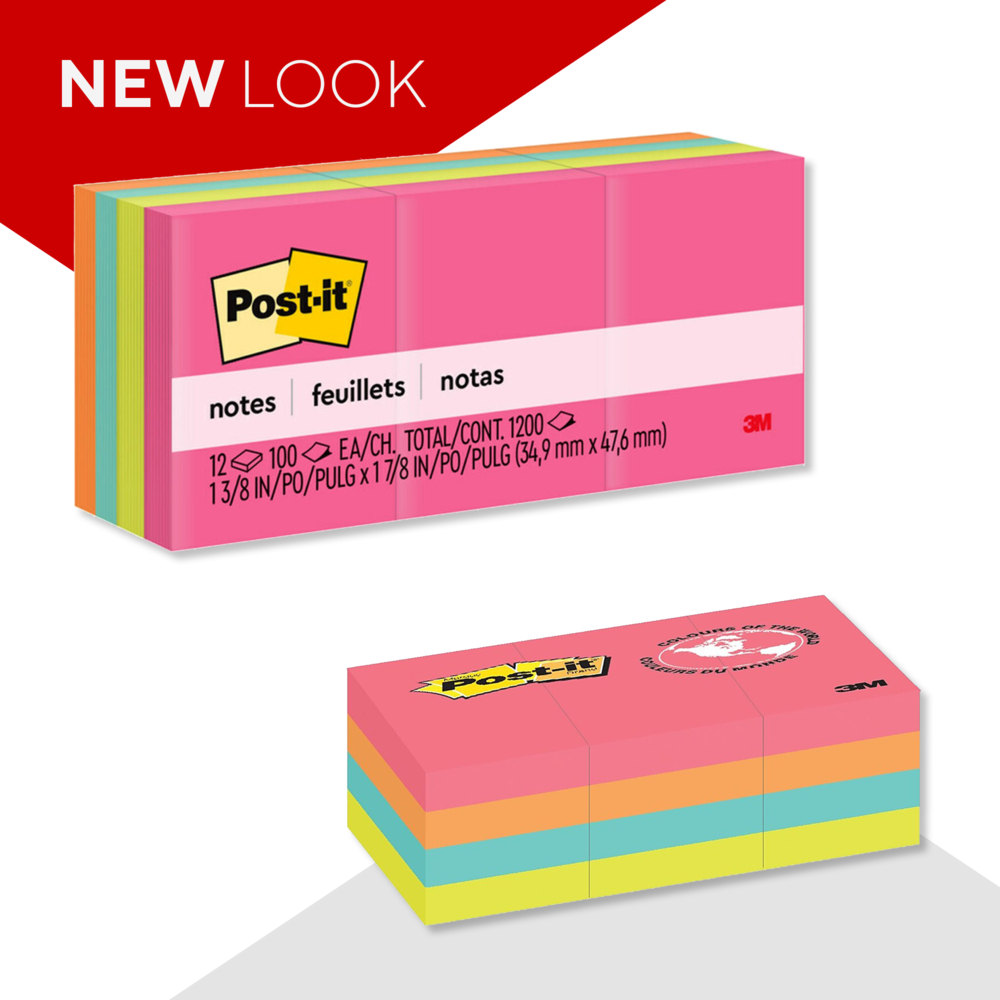 Post-it Pop-Up Cape Town Notes 12 Pack