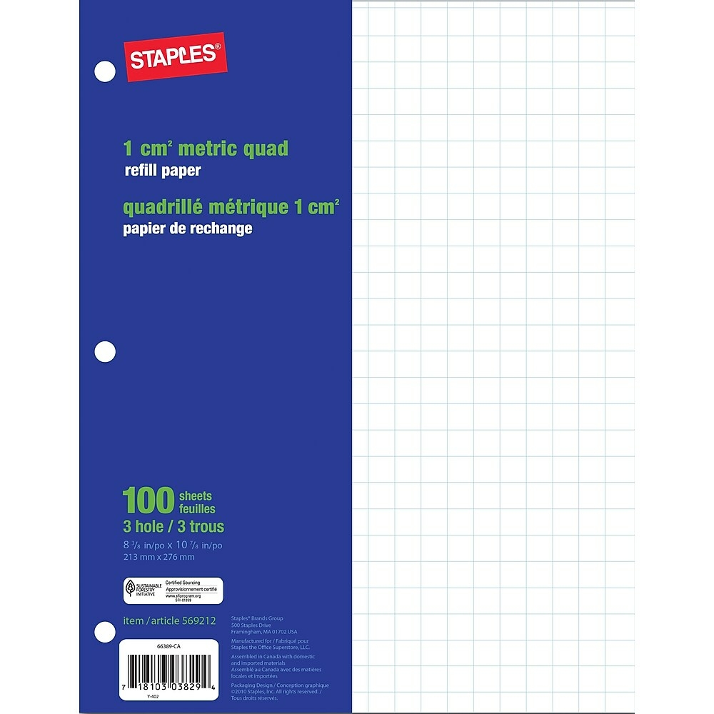  STP073060  Staples 30% Recycled Pastel Coloured Copy Paper -  Letter - 8-1/2 x 11 - Blue - 500 Pack