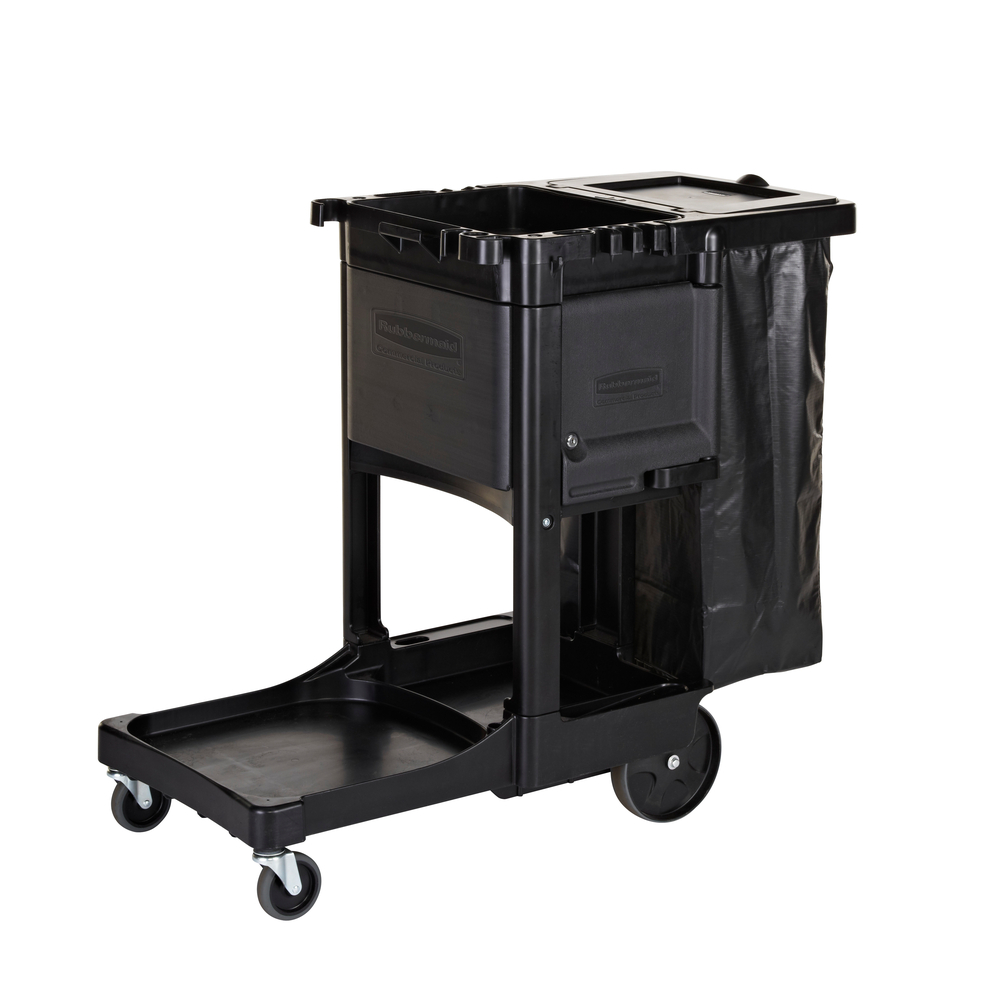 Janitor Cart - Black Rubbermaid