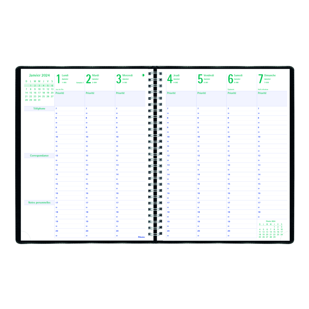 Week Planner, french