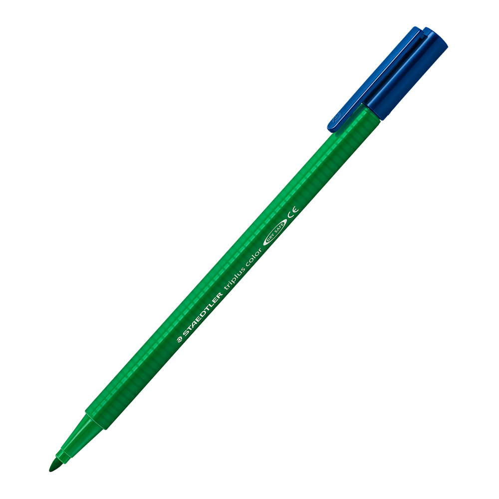 Staedtler 323 Triplus Colour Fibre-Tip Pens, 1.0 mm, Green, Pack of 10