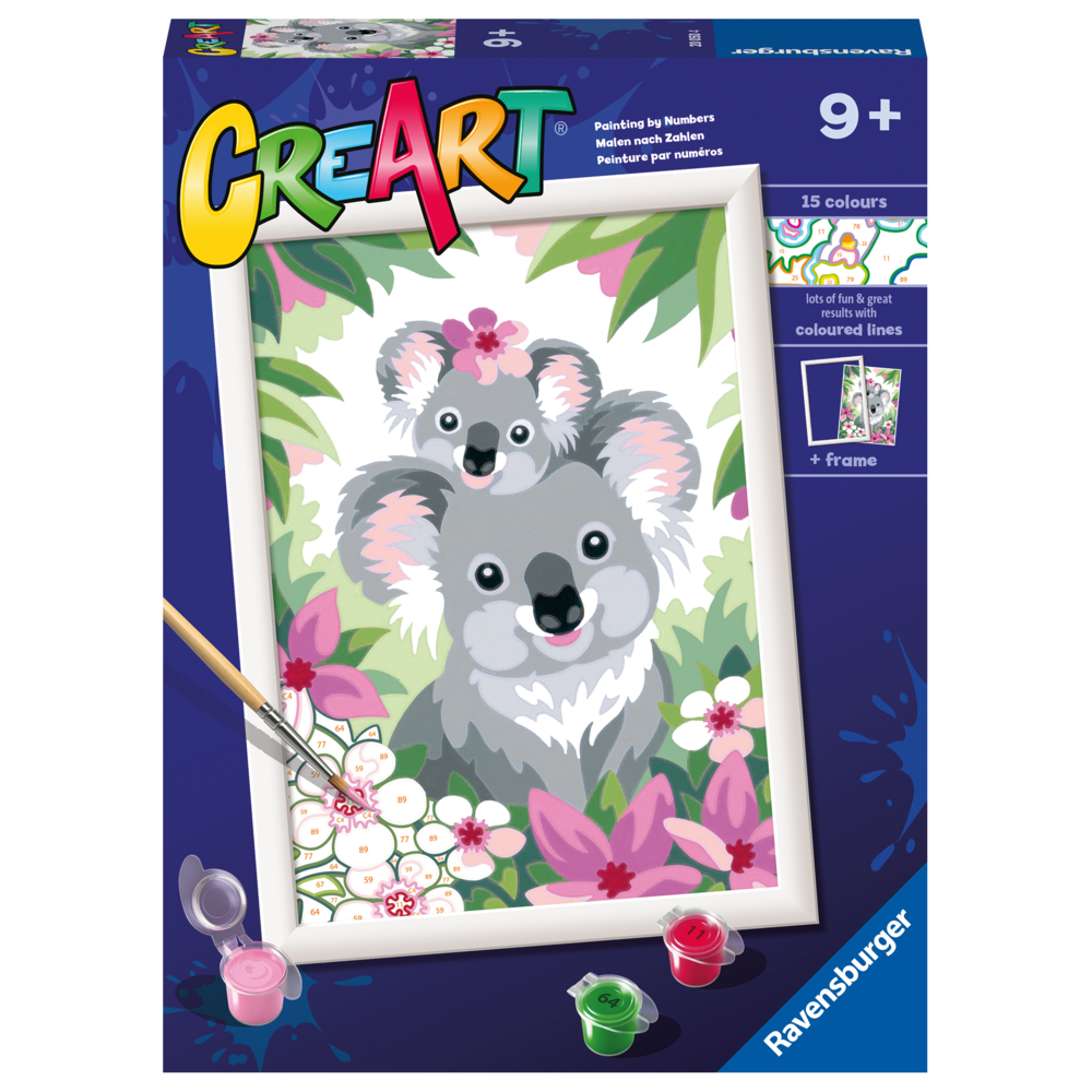  SEI20050  Ravensburger CreArt Koala Cuties Painting By Numbers  Kit