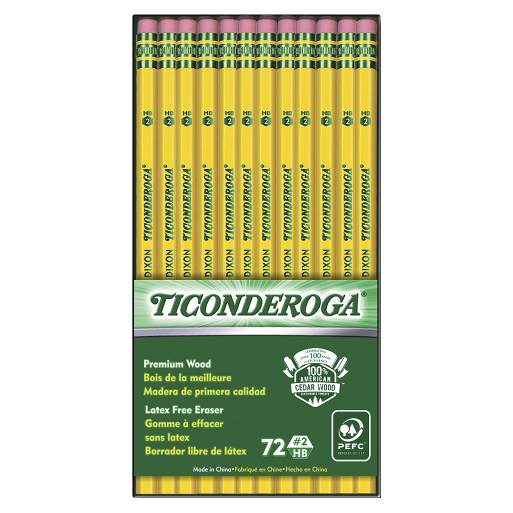 Crayons à mine Ticonderoga® Premium Paquet de 72 HB