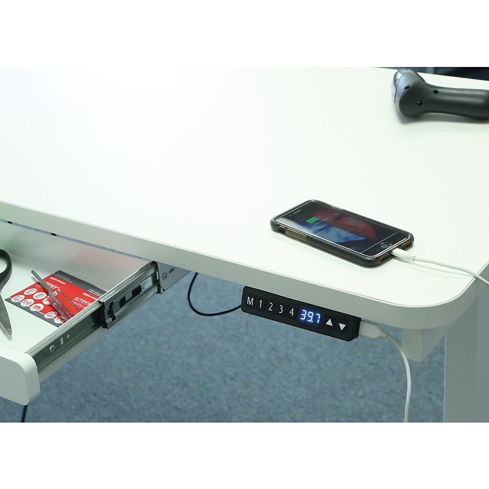 MotionWise – Bureau électrique à hauteur réglable, style bureau à