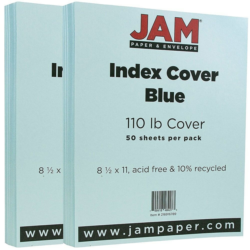 JAM Paper Cover Card Stock 11 x 17 88 Lb Strathmore Natural White Wove Pack  Of 50 Sheets - Office Depot
