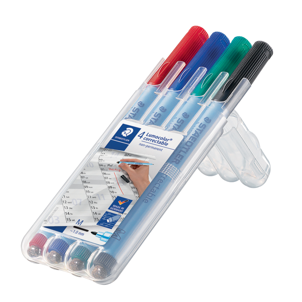 Staedtler Lumocolor Drywipe Whiteboard Markers All Colours & Tip Sizes