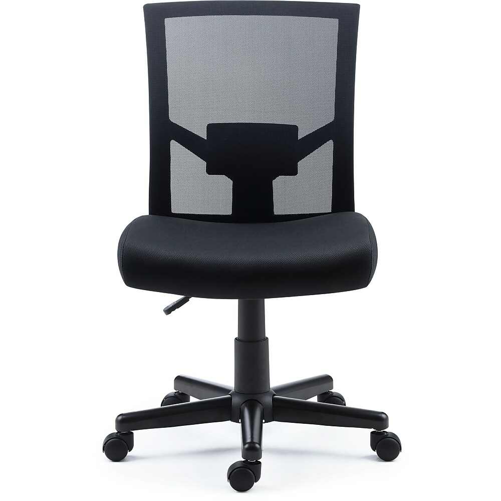 radnor mesh and fabric armless task chair