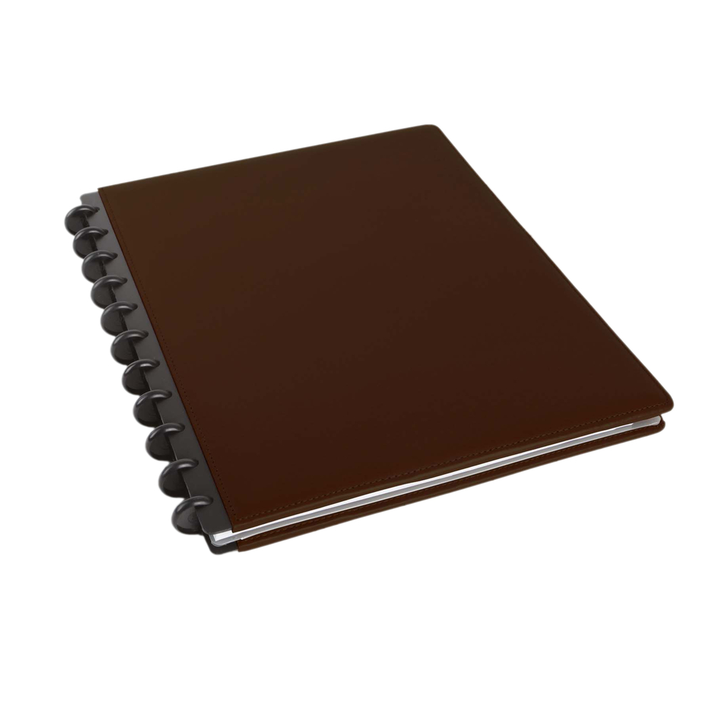 M by Staples™ - Cahier de notes personnalisable Arc en cuir, 120