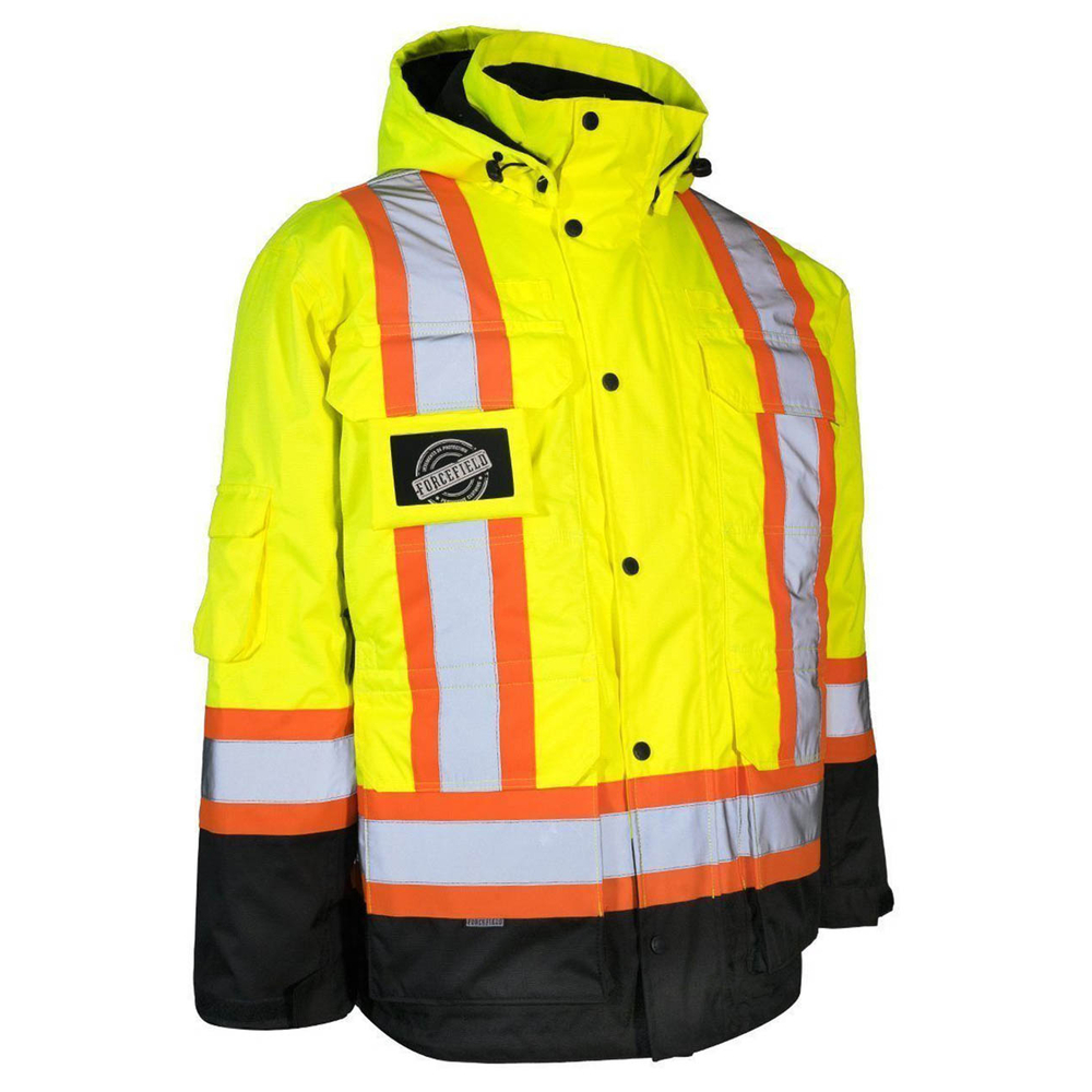 Safety yellow sales winter jacket