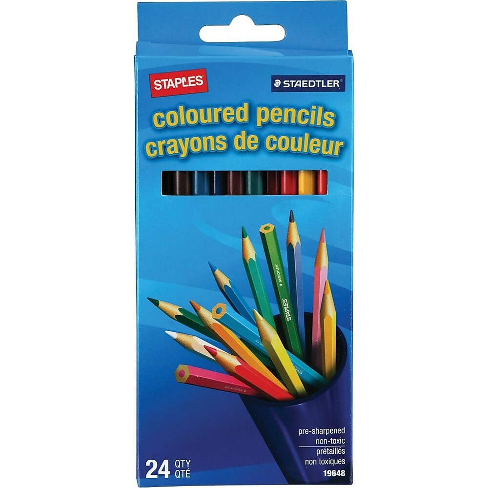  STD1278CC48A624  Staedtler 4mm Triangular Barrel Coloured Pencils  - 48 Pack - Assorted