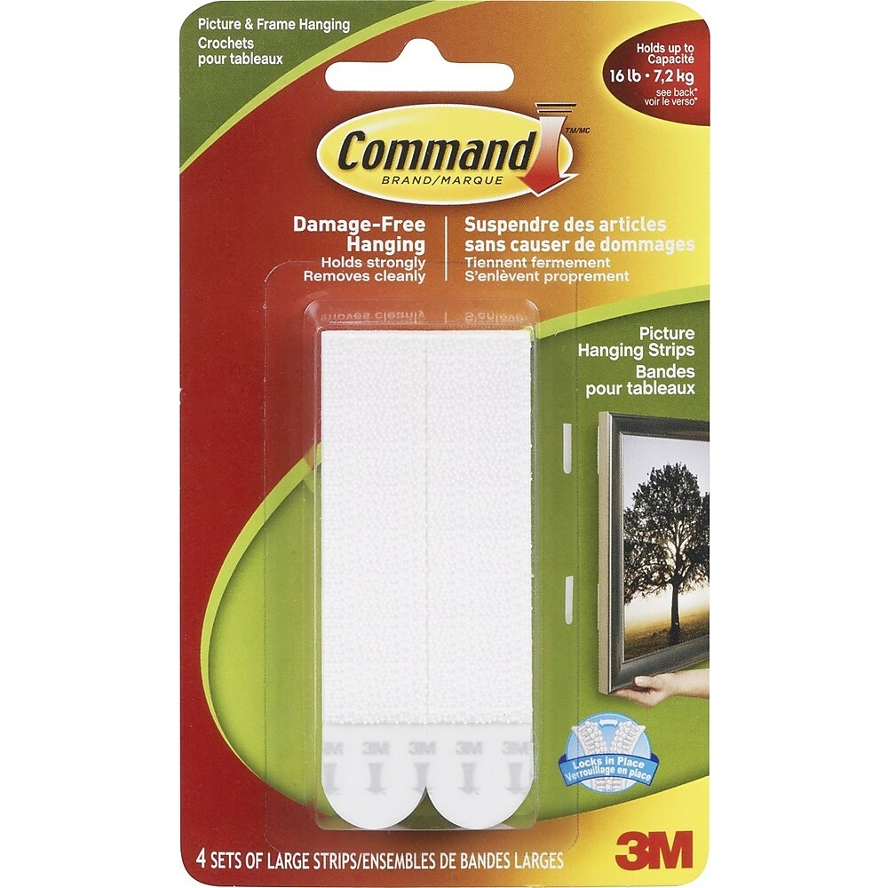 Command Wire-Back Hangers, Indoor Use, 3 Hangers, 6 Strips, Decorate  Damage-Free (17043-ES),White, Picture Hangers -  Canada