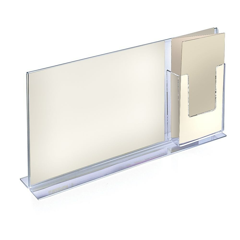 Azar Displays Wall-Mount U-Frame Acrylic Sign Holders