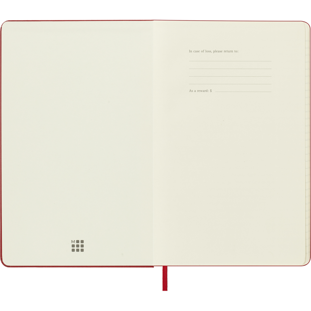  HBGDHF212WN3Y24  Moleskine 2024 Large Hard Cover Weekly Planner  - 5 x 8.25 - Scarlet Red