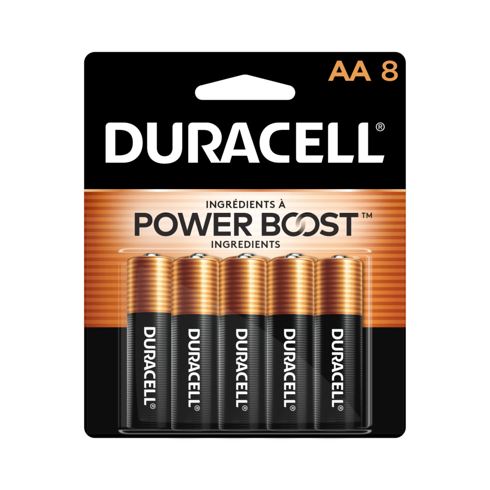  DUR5008918  Duracell - Coppertop Piles Alcalines AA - paquet de 8