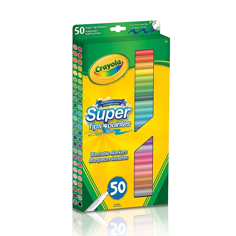  BIN588168SP  Crayola Glitter Markers, 6 Pack