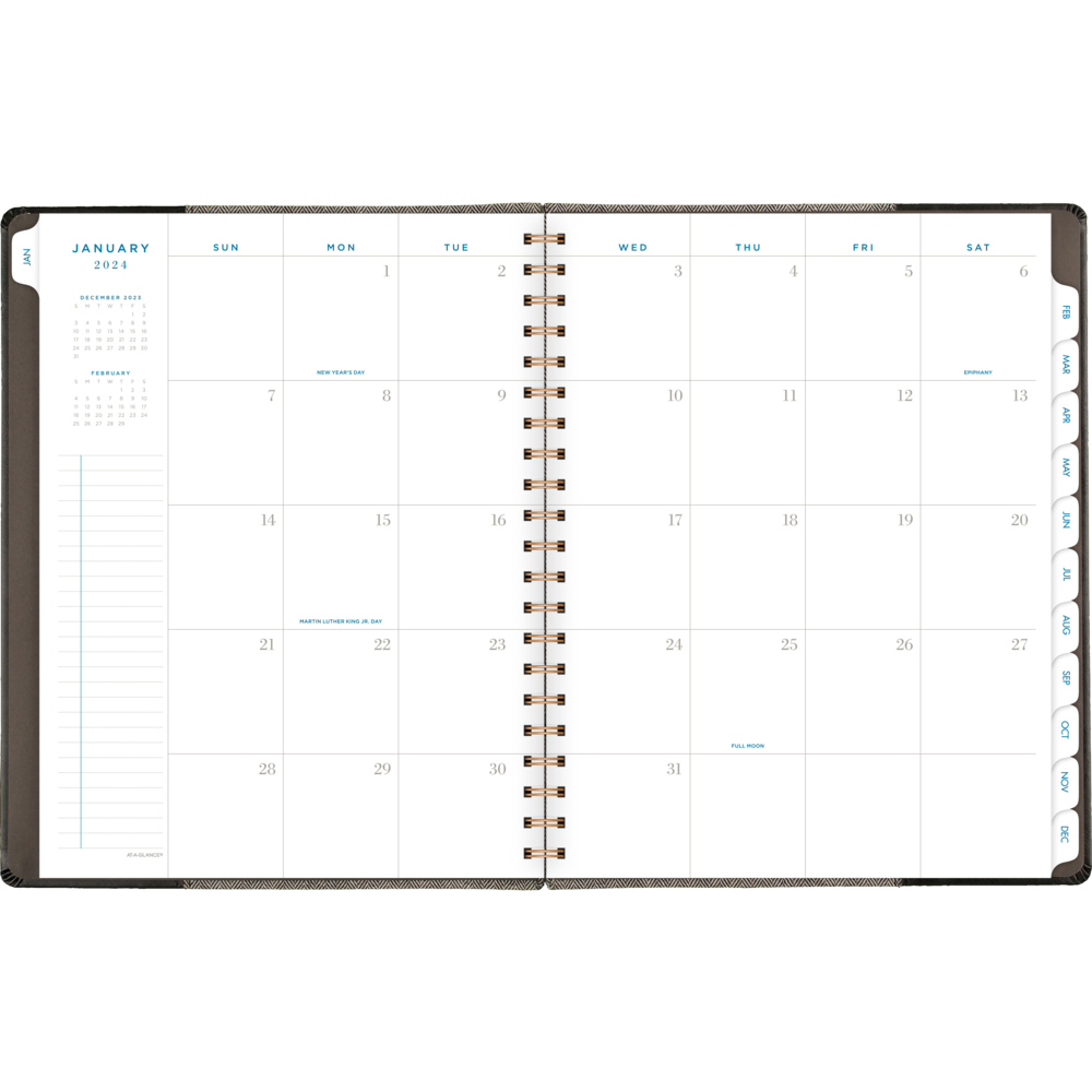 2024 Black Signature Spiral Planner