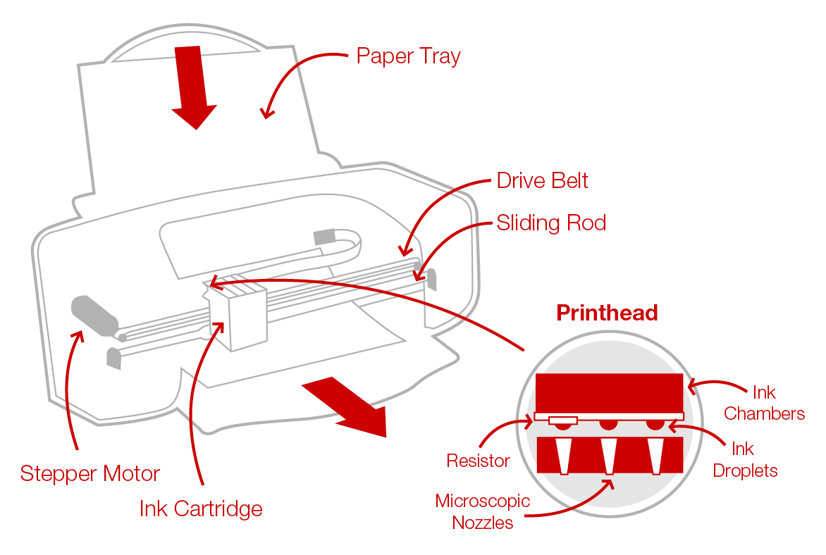 Printer Labeled Diagram