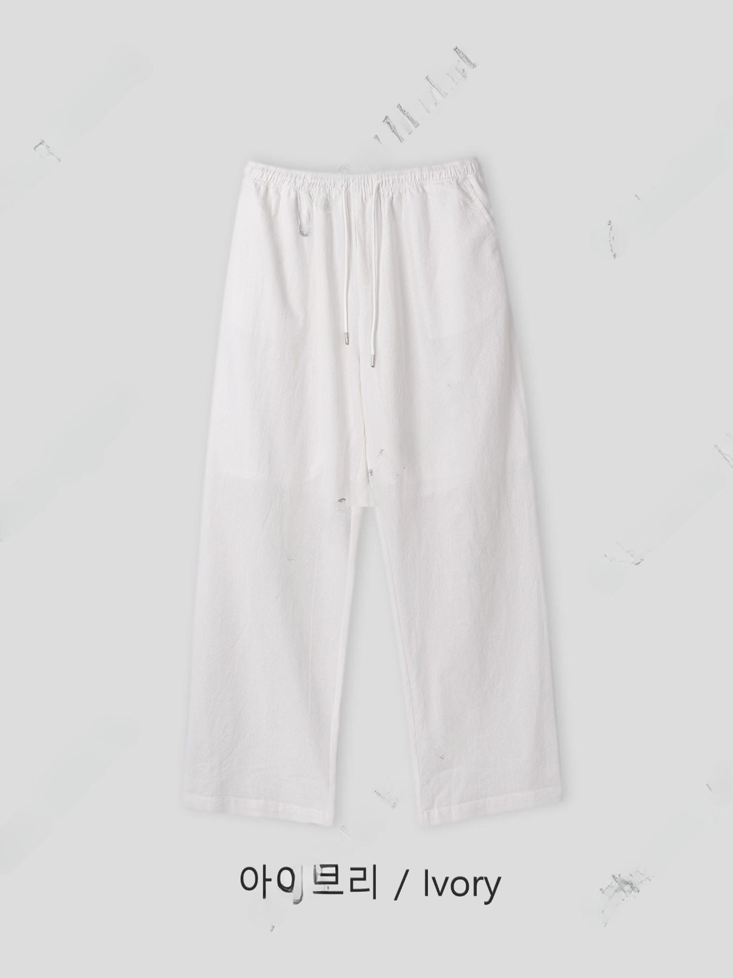 올더 10만장판매 린넨 디오 와이드 밴딩 슬렉스 M L XL 매년진행