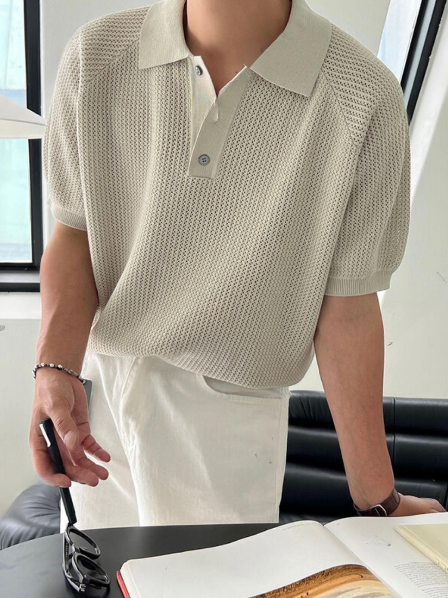 올더 25SS 스카시판매 1위 피넛 카라 니트 반팔 티 공용 8컬러 L XL