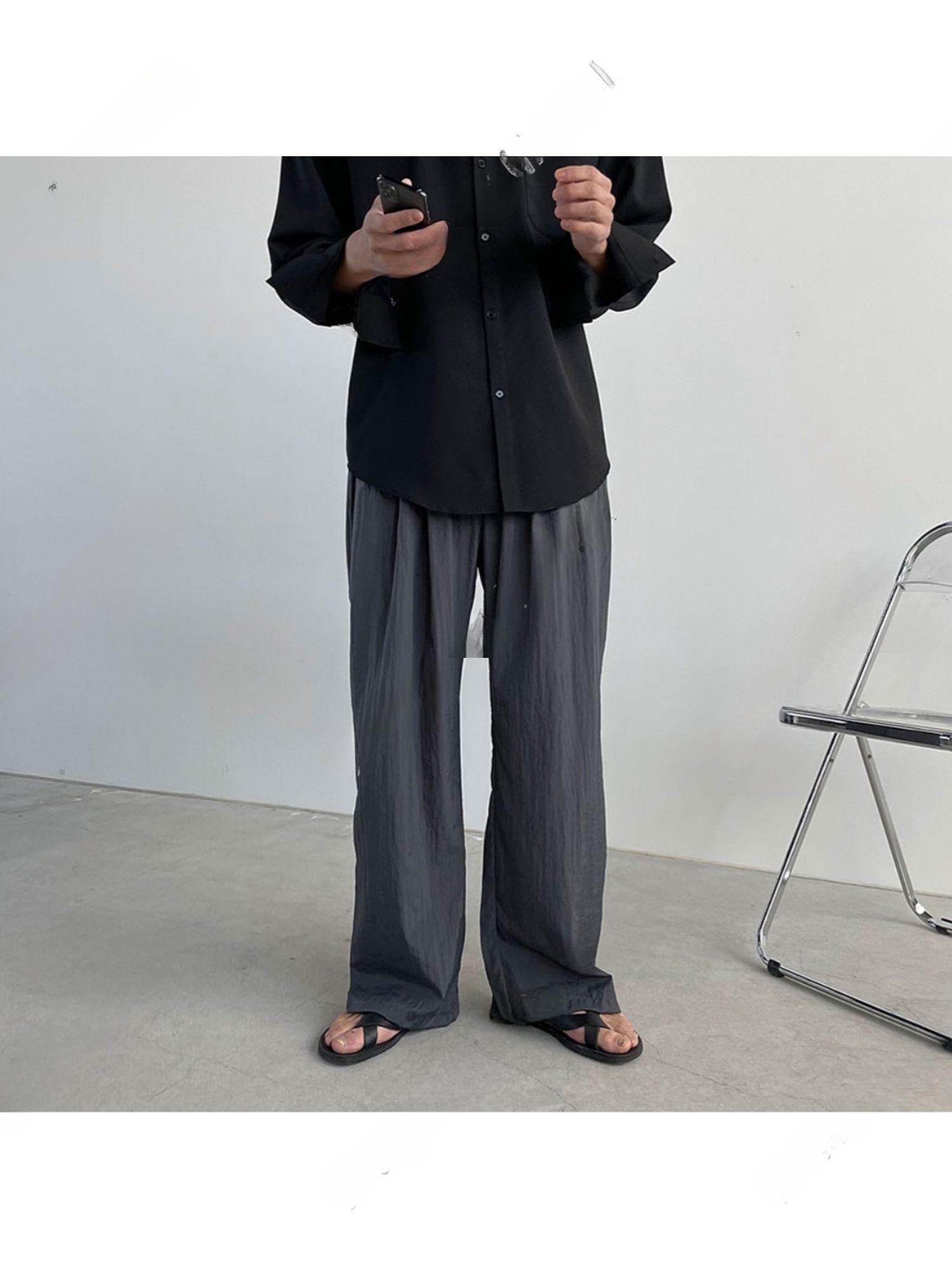 디자인바이영민 Unisex Best 25SS 포스트맨 나일론 밴딩 팬츠