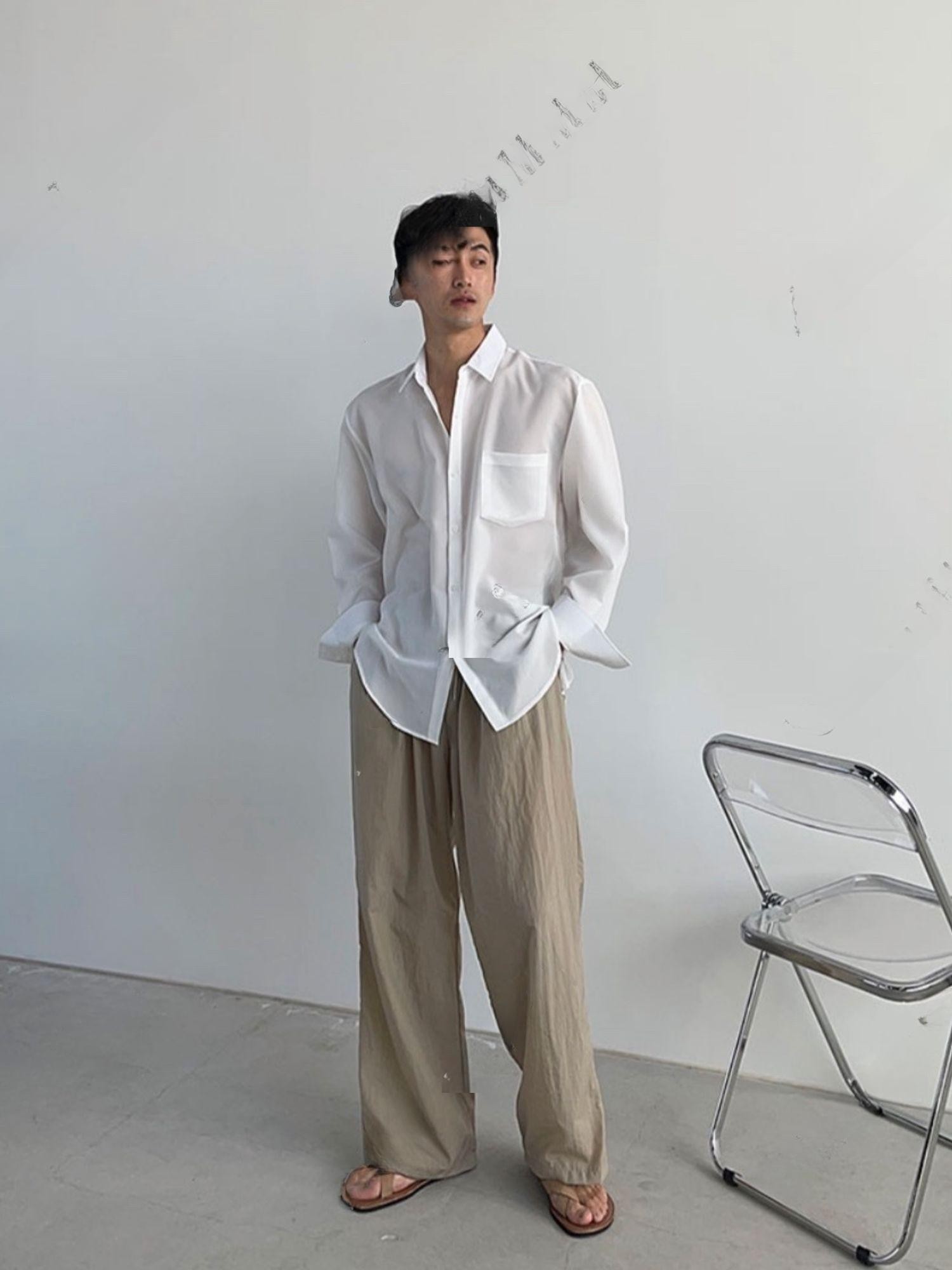 디자인바이영민 Unisex Best 25SS 포스트맨 나일론 밴딩 팬츠