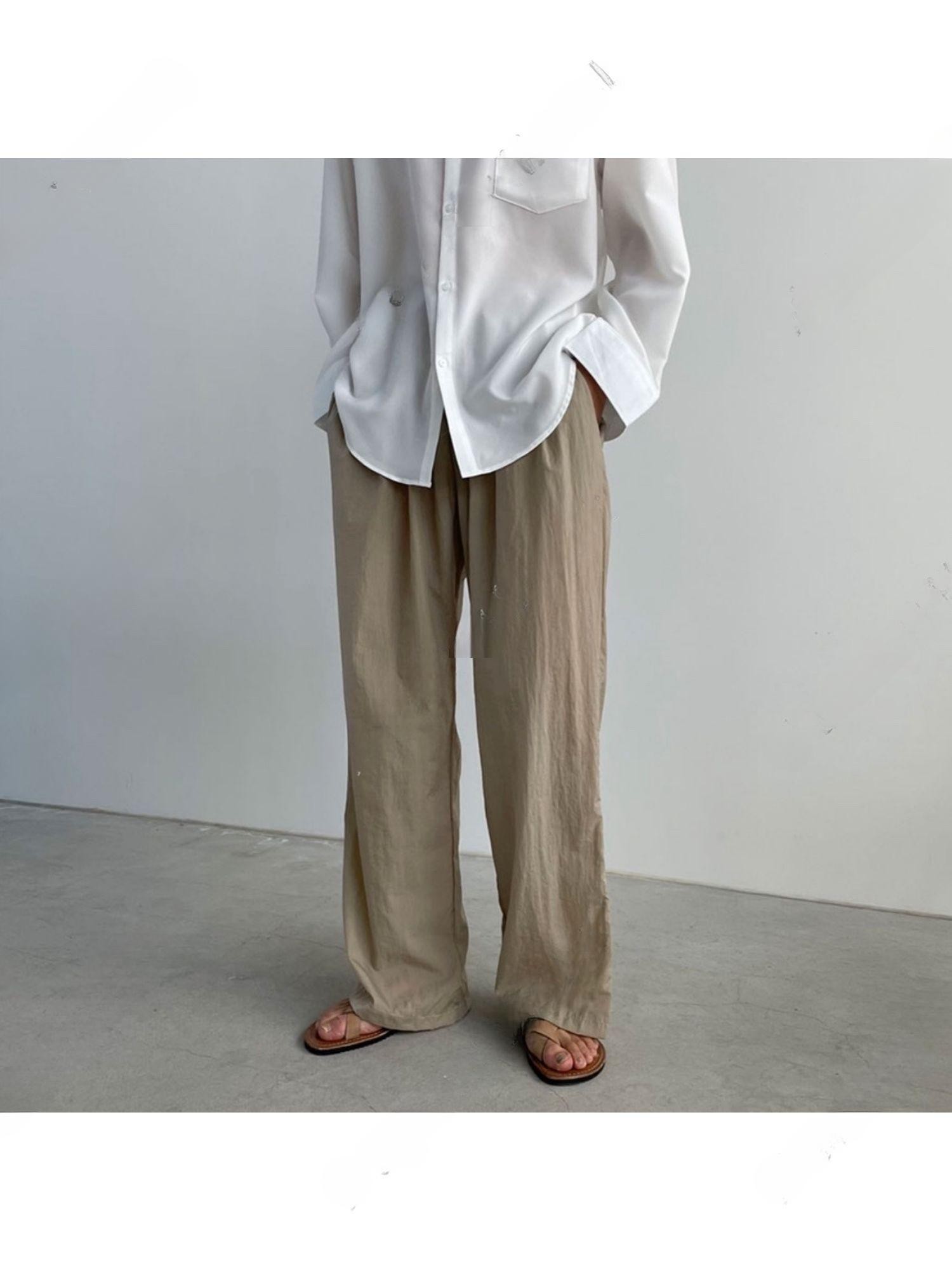 디자인바이영민 Unisex Best 25SS 포스트맨 나일론 밴딩 팬츠