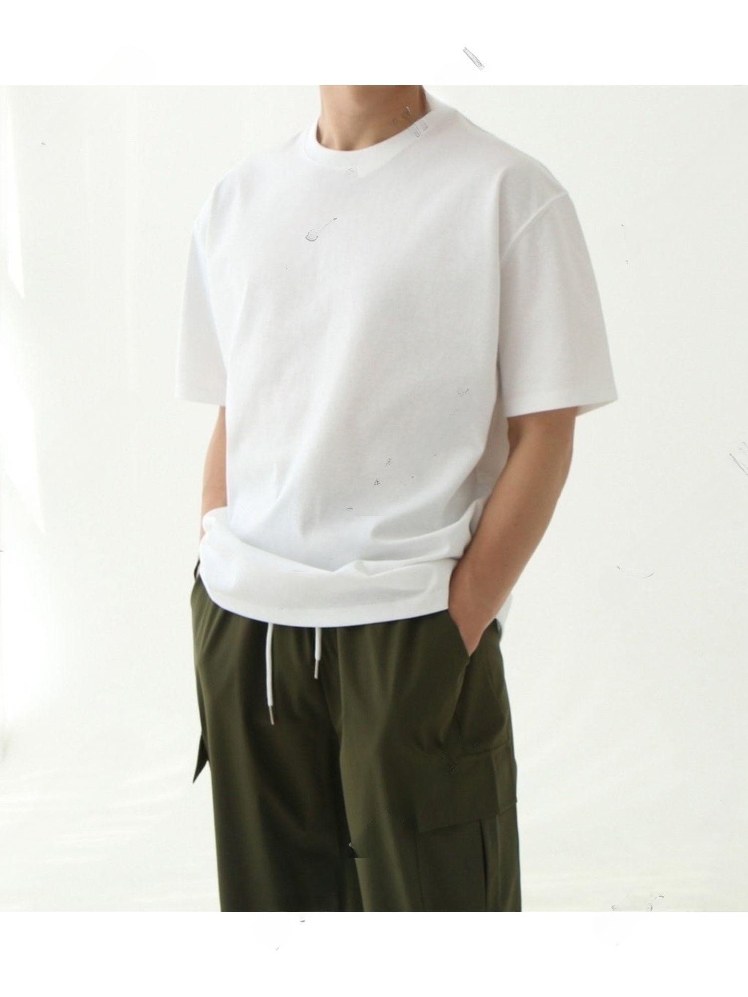 LAINE 수피마 세미오버핏반팔티