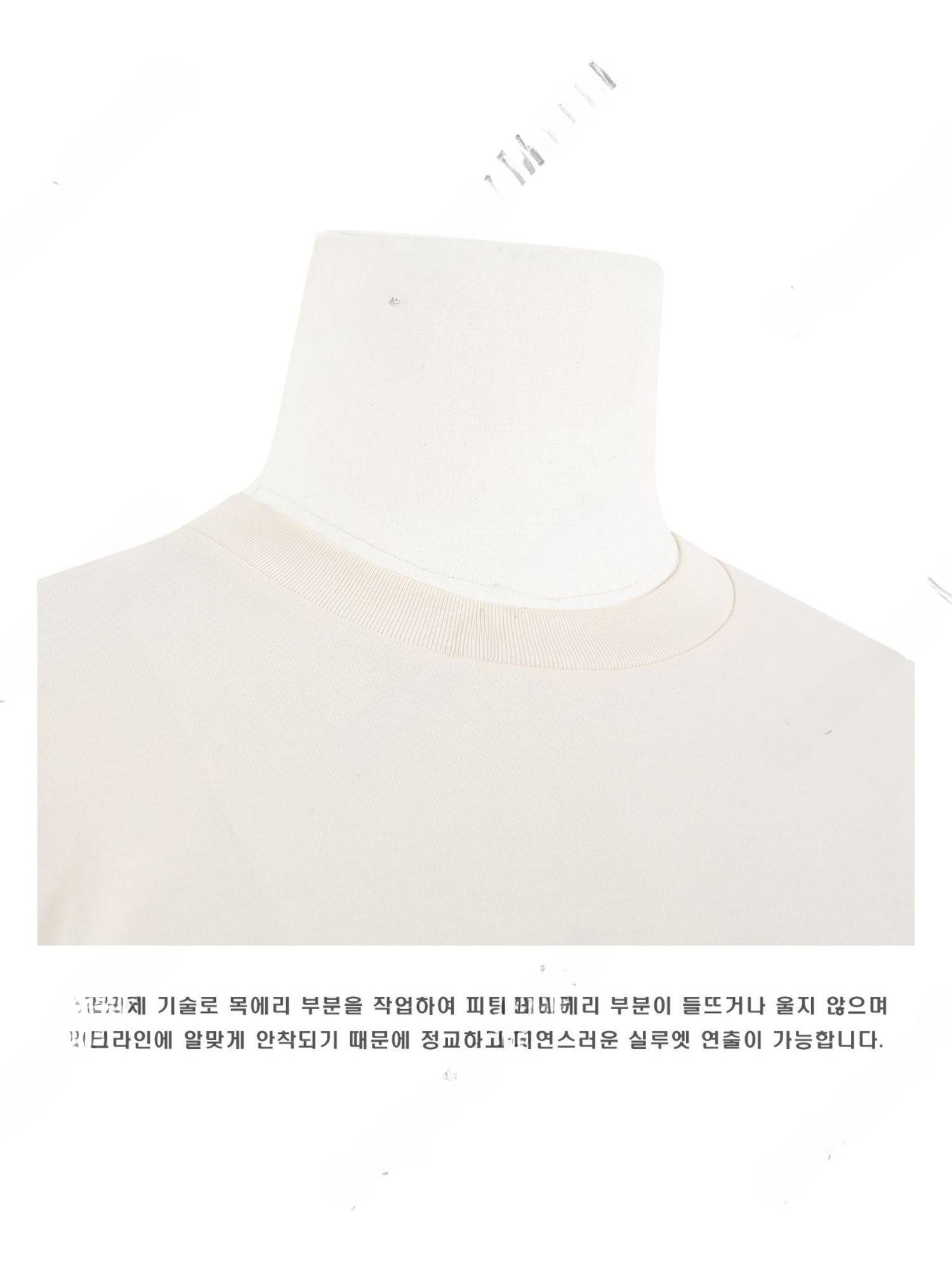 LAINE 수피마 세미오버핏반팔티