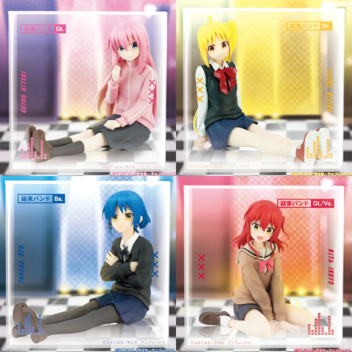 Set de 4 - Bocchi the Rock! Fig Cube Figures - Imagen 1