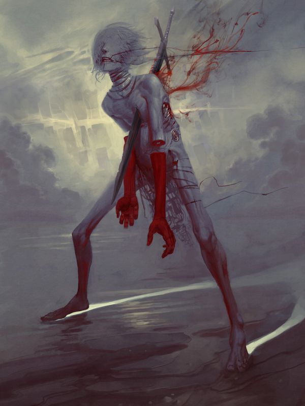 AF, ANGEL OF ANGER #270/900 by Peter Mohrbacher