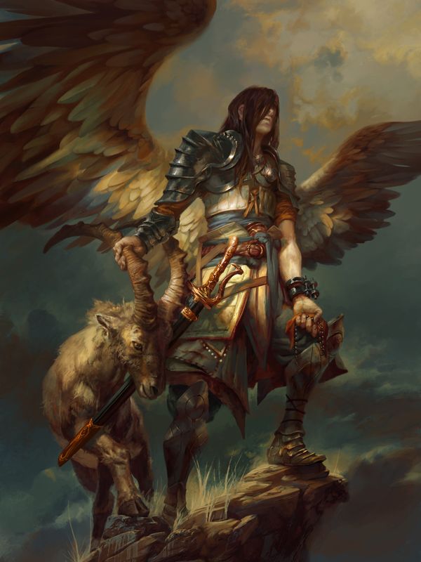 AZAZEL, ANGEL OF SACRIFICES #37/100 by Peter Mohrbacher asset