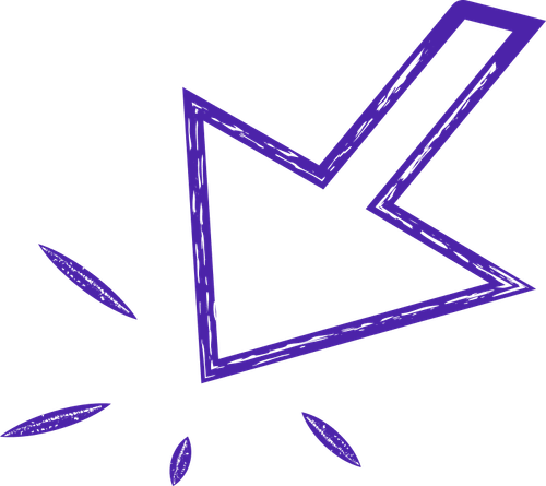 small arrow pointing down purple