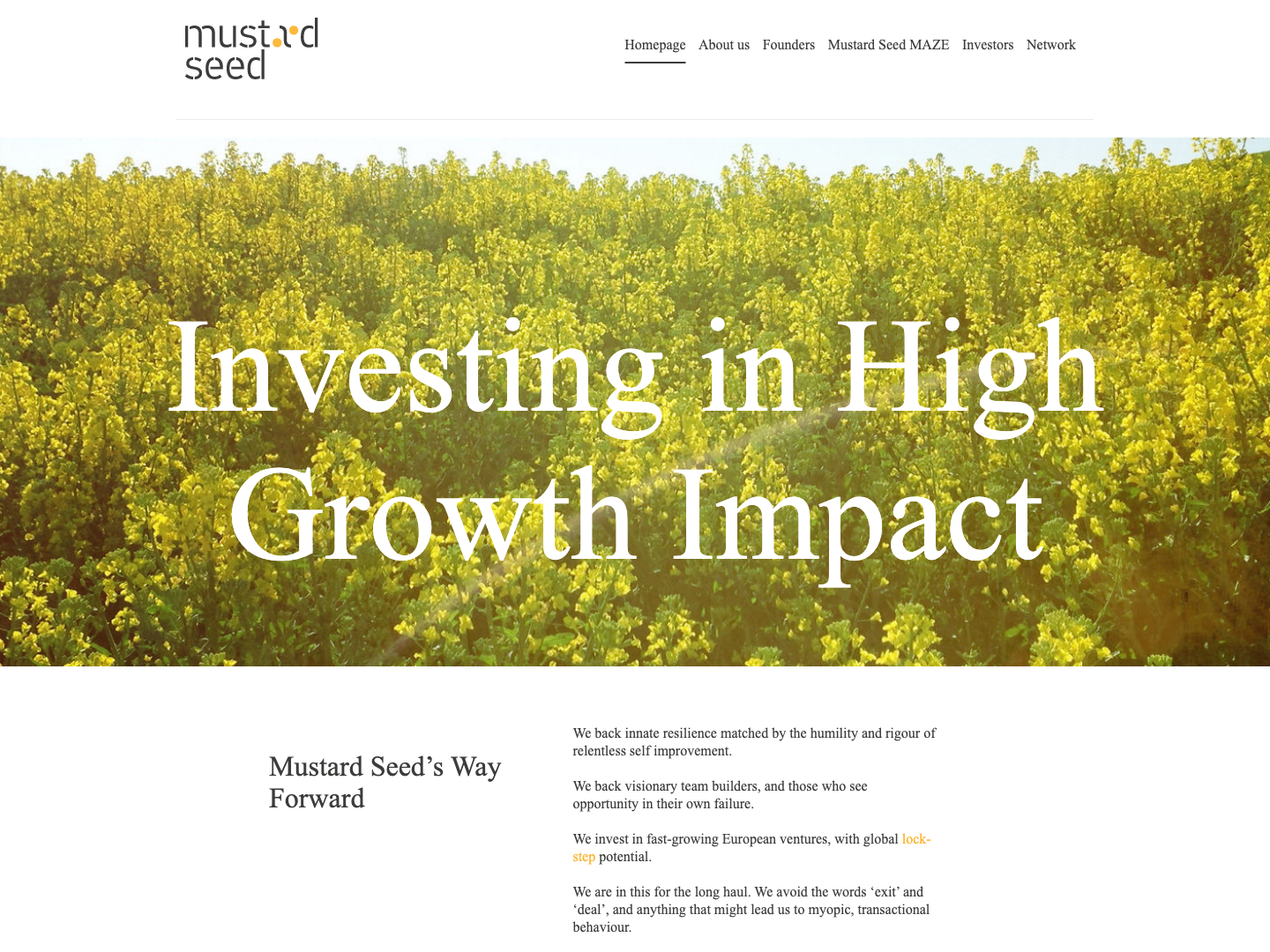 Mustard Seed Maze