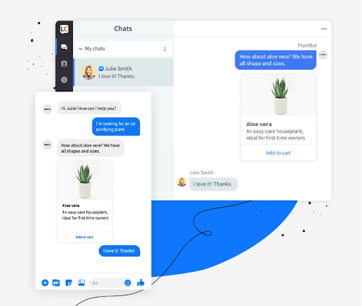 one of the instant messaging apps that LiveChat integrates with is Facebook Messenger