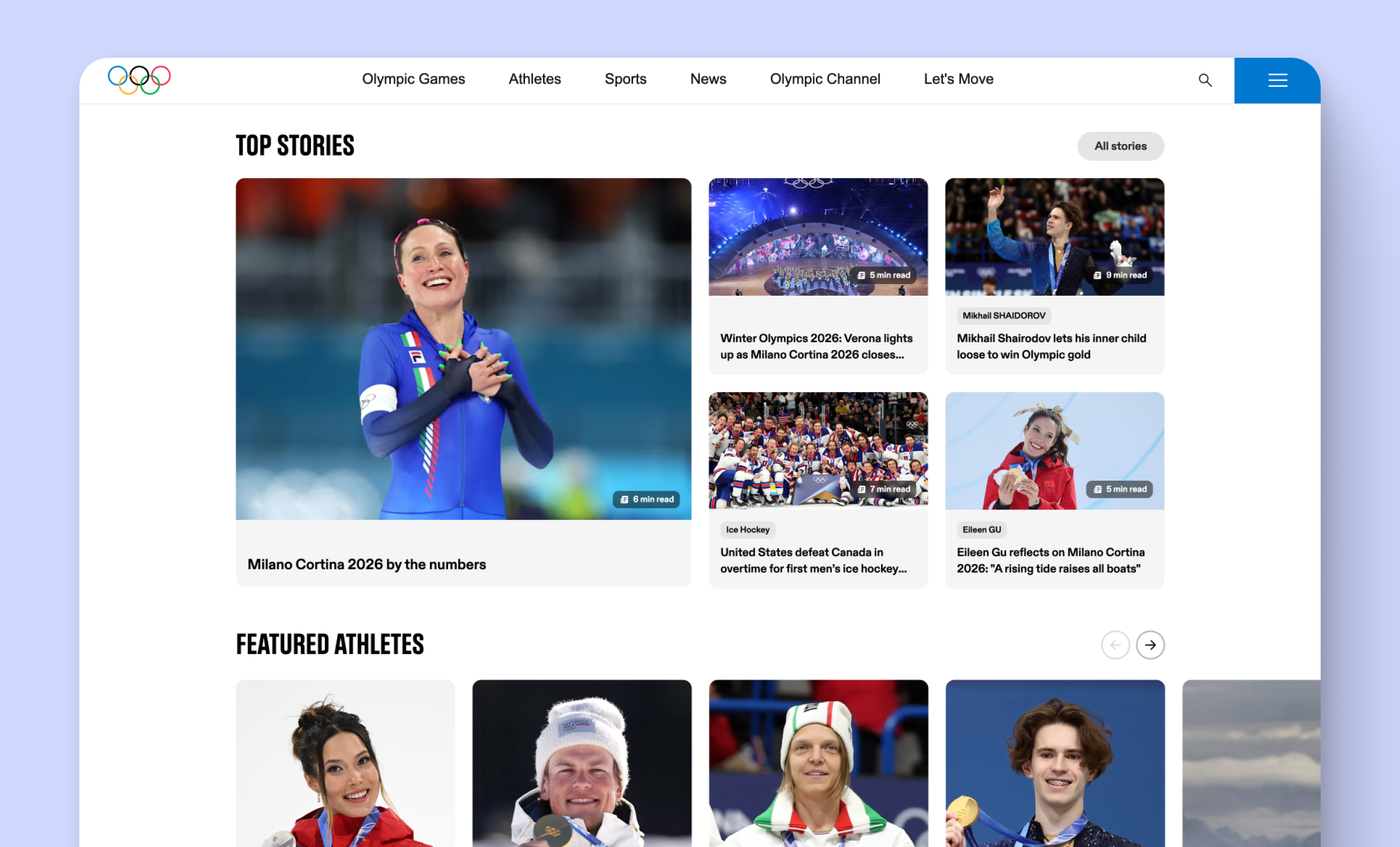 Milano Cortina 2026 Winter Games news