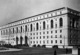 The present day center of criminal justice in San Francisco, first established in 1923, at 350 McAllister Street.