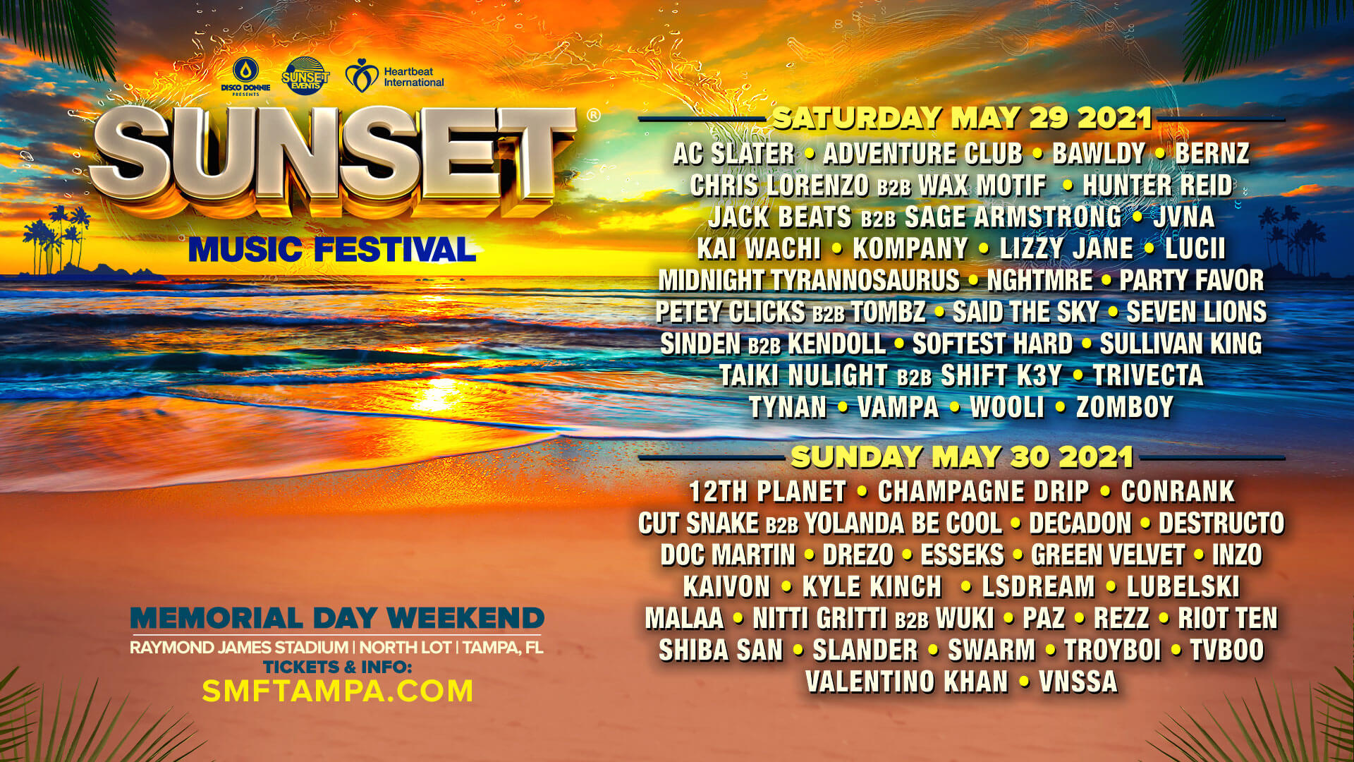 Tickets - Sunset Music Festival 2021