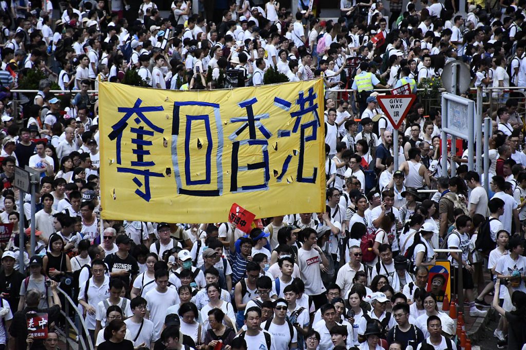 6月9日香港反送中大遊行（圖／美國之音・湯惠芸）