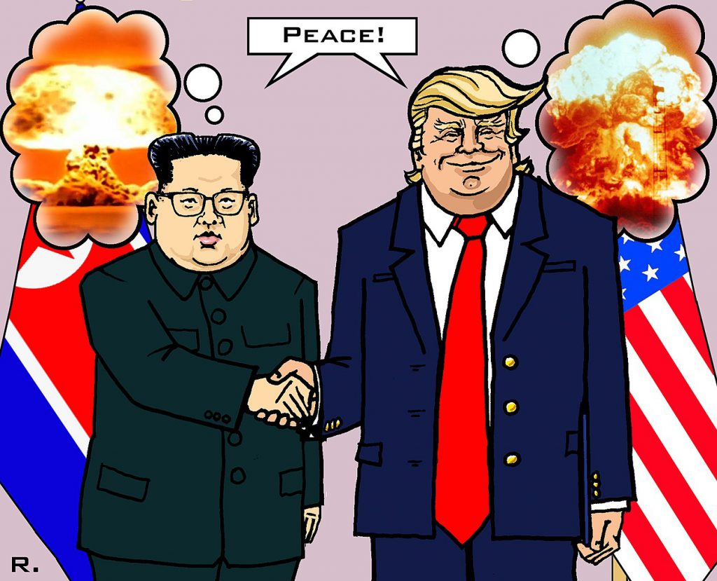 川普與金正恩的World-Peace（圖／Markusszy／CC BY-SA 4.0）