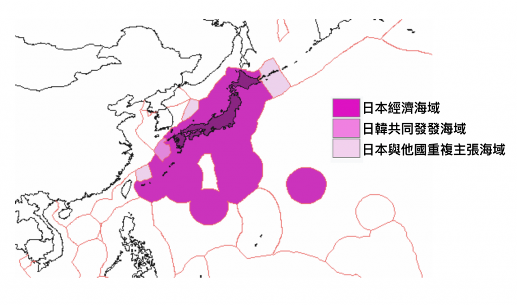 日本專屬經濟海域（圖／Gugganij／CC BY-SA 3.0）