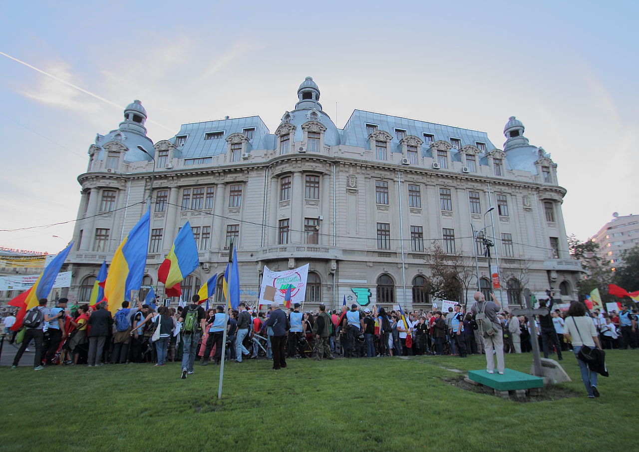 2013年，羅馬尼亞反政府的社會運動（圖／CristianChirita／CC BY-SA 3.0）
