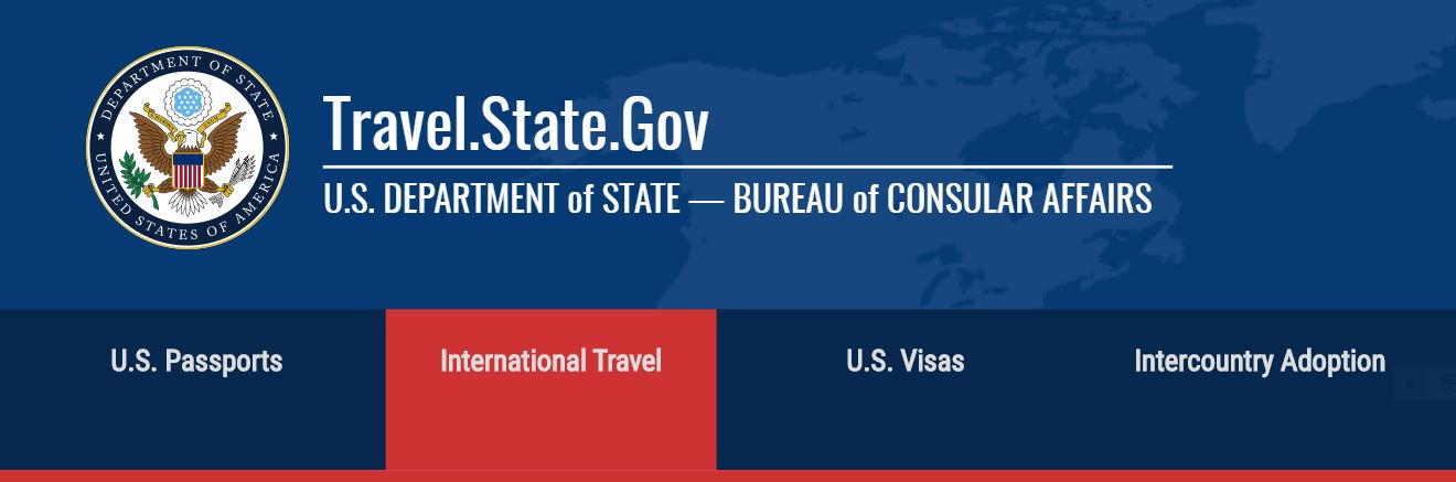 美國國務院針對旅行遭遇緊急事件所頒布的注意事項